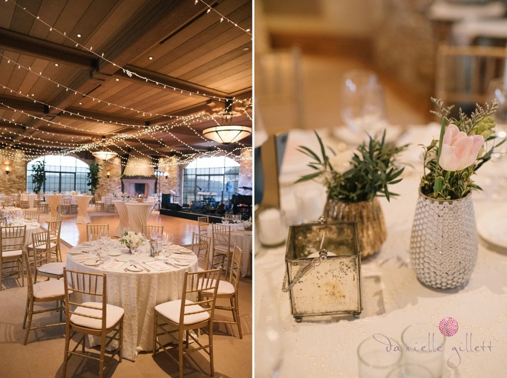 Wedding details and tablescapes at Tehama Golf Club in Carmel Valley