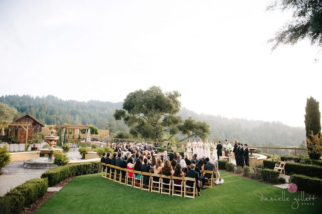 Outdoor wedding photography at Regale Winery in Santa Cruz. Danielle Gillett Photography