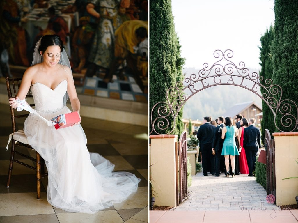 Outdoor wedding photography at Regale Winery in Santa Cruz. Danielle Gillett Photography