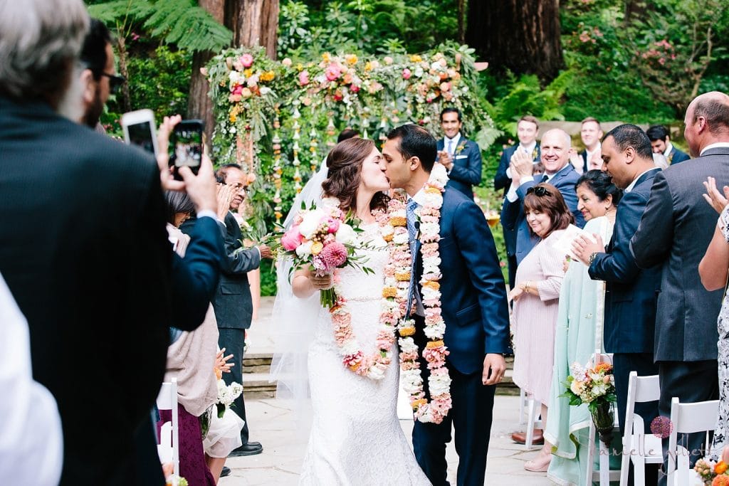 Nestldown Wedding, Ceremony in the redwoods