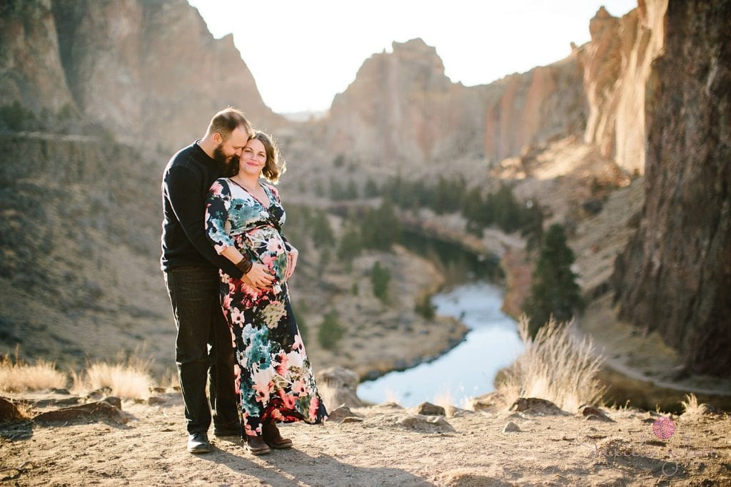 Bend Oregon Maternity Photography at Smith Rock. Smith Rock Family Pictures