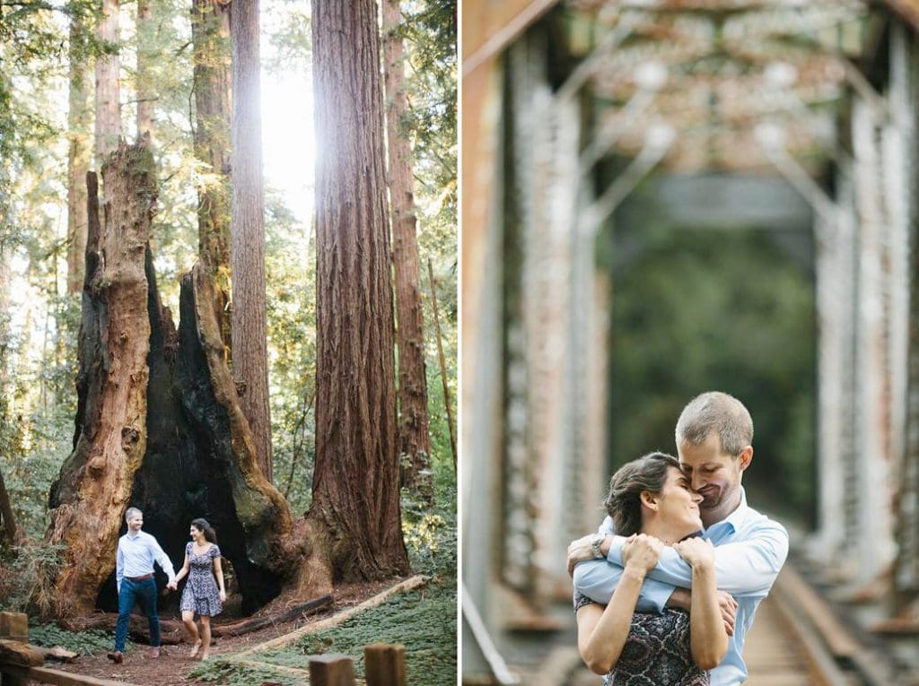 Redwood Engagement Photos. Engagement Photography in Santa Cruz Redwoods.